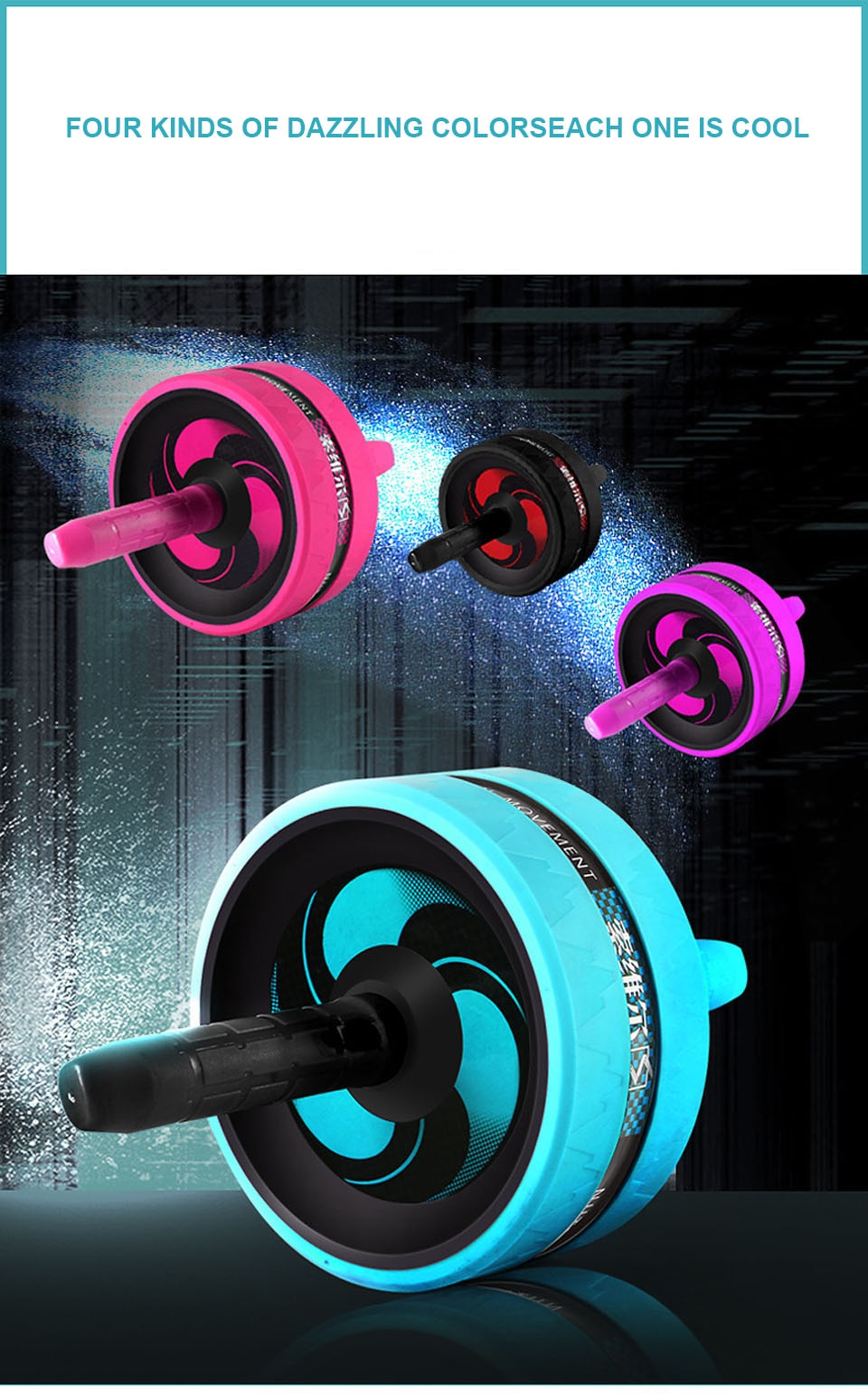 Jump Rope/Ab Roller with Mat For Exercise Fitness And Body Building.