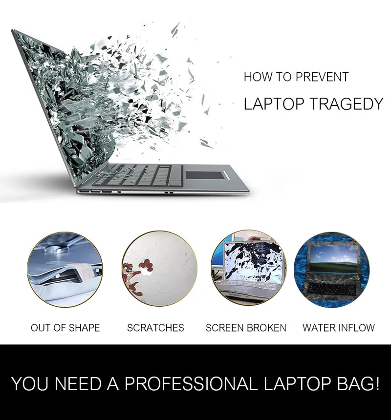 WiWU Waterproof Laptop Bag 15.3,16, 15.6, 14.2,Or 13.3  For MacBook Air Or Notebook Bag