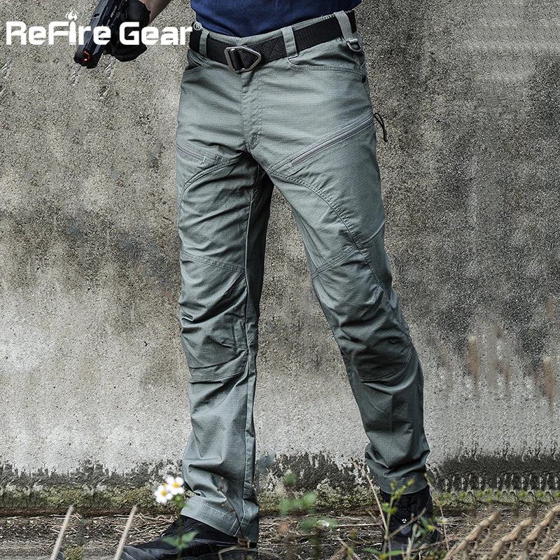 Men's Tactical Waterproof, Multi Pocket Cargo Pants