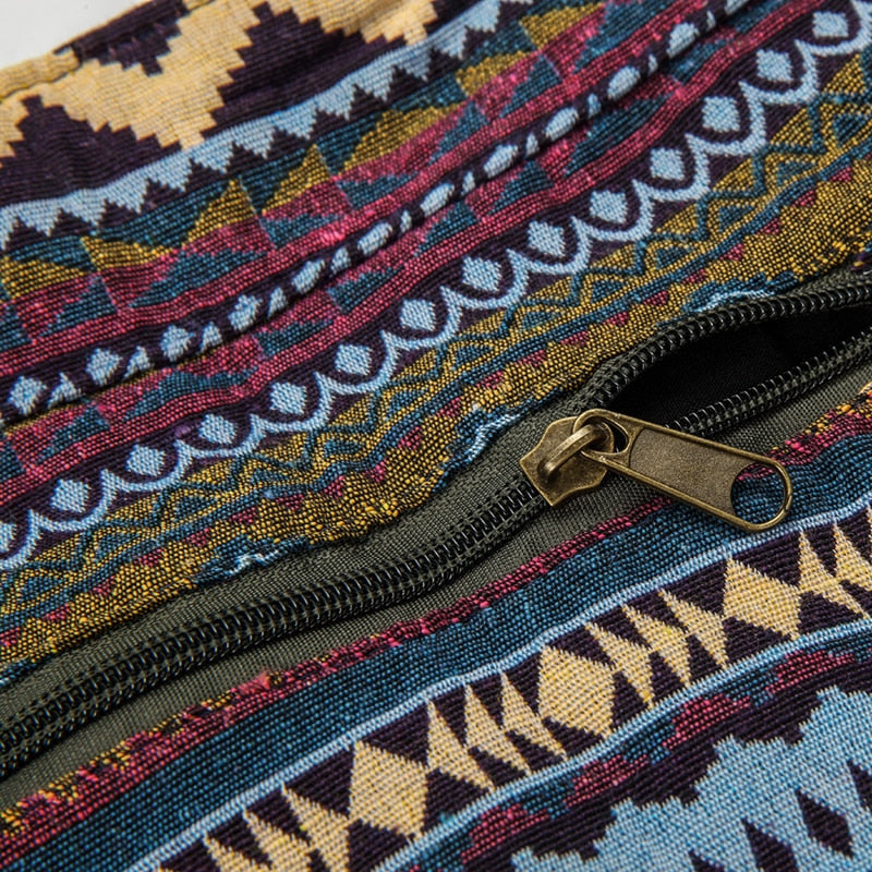 Annmouler Women's Cotton Crossbody Shoulder Bag With Multiple Pockets.
