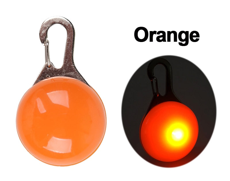 LED Night Safety Glowing Pendant That Clips on to Your Dogs Collar OR Can Clip on to Personal Key Chains.