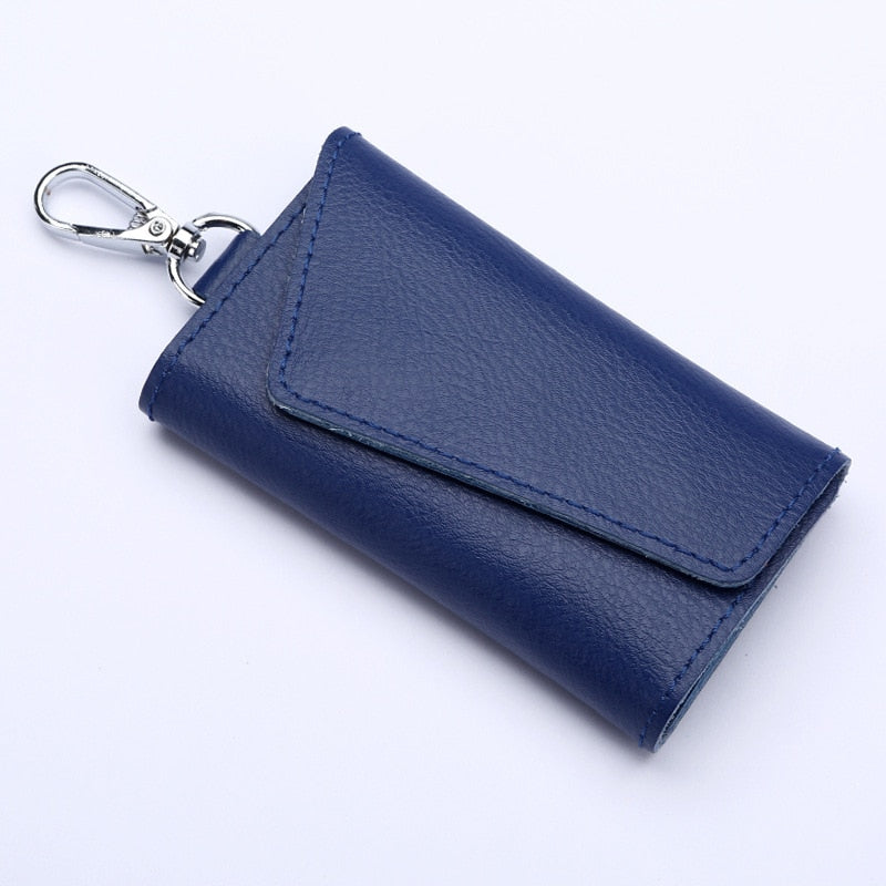 Genuine Leather Wallet and Multi Keychain Organizer For Men & Women.