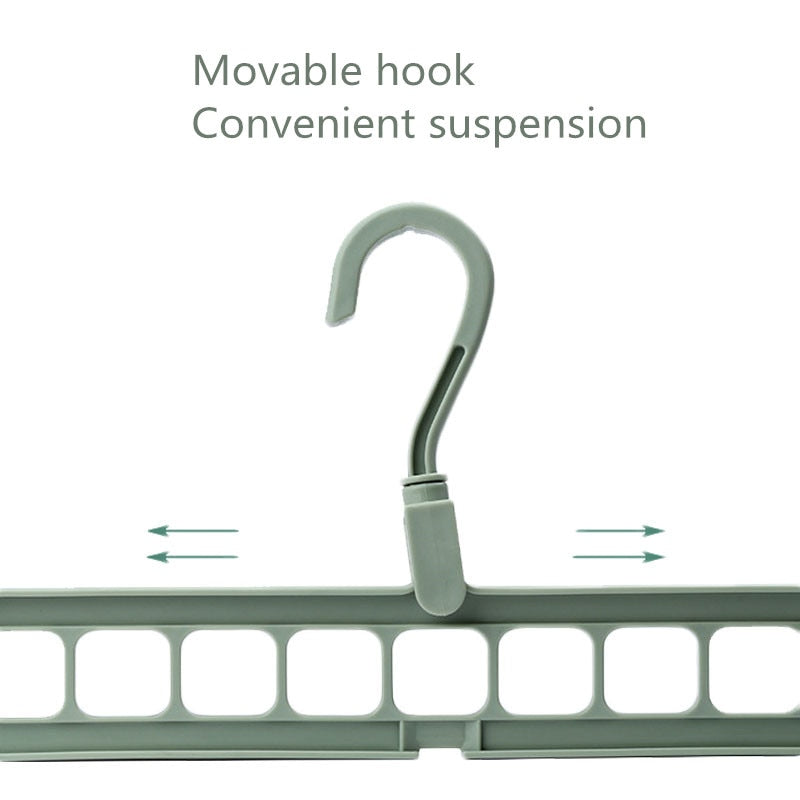 Plastic multi-port support hangers for Clothes.