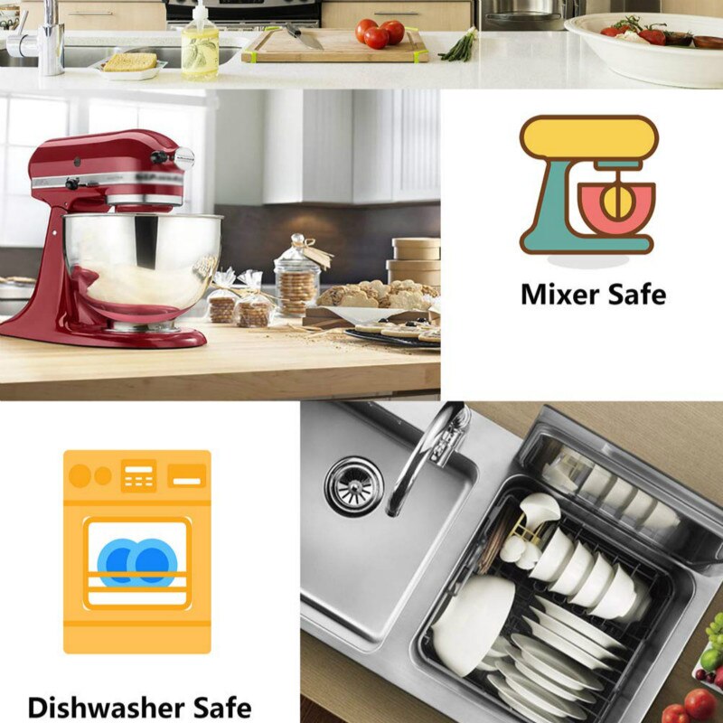 1.5-2 - 2.5-3.5 -5QT (set of 5) Silicone bottom Stainless Steel Mixing Bowls.