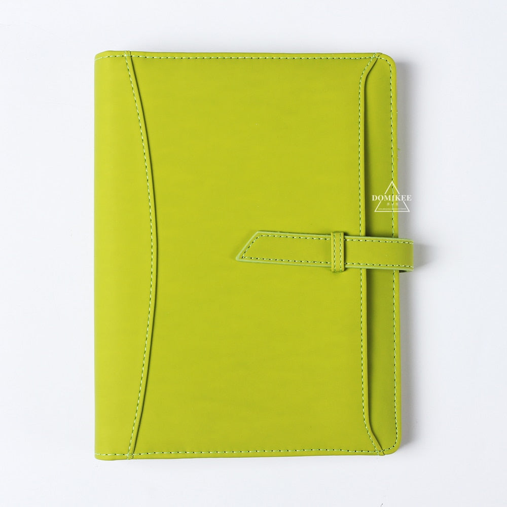 Macaron leather binder notebook organizer. Great for office and school planning.