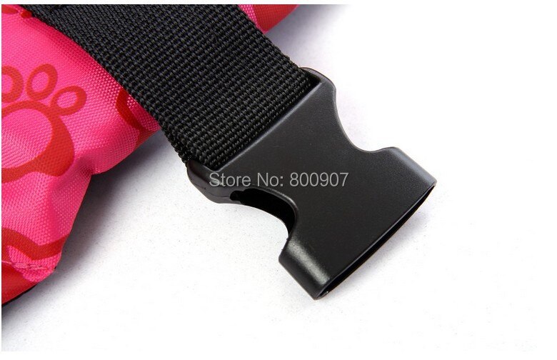 Pet water safety vest with summer prints.