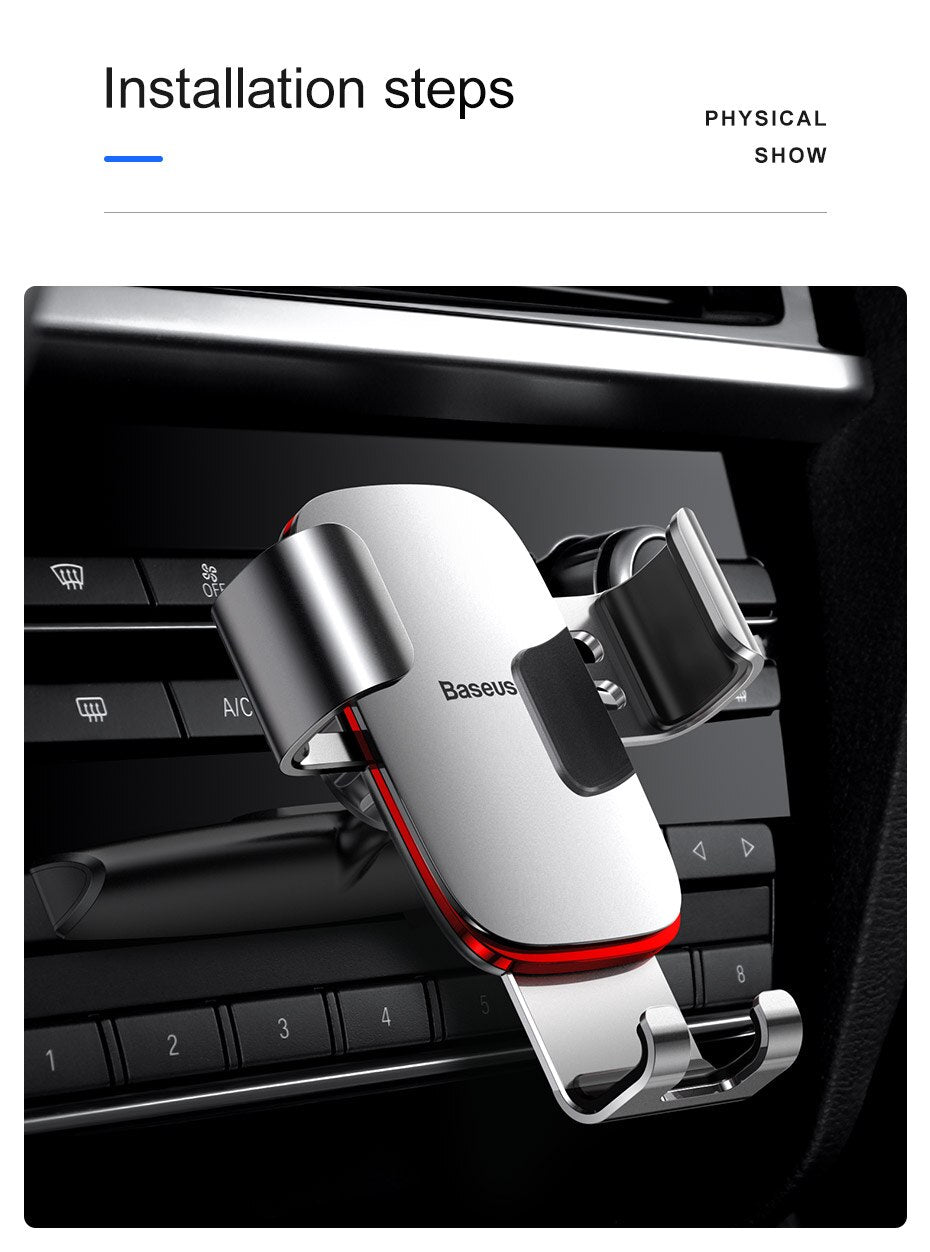 Car cell phone holder mounts in the CD player Suitable for iphones and Samsung mobiles.