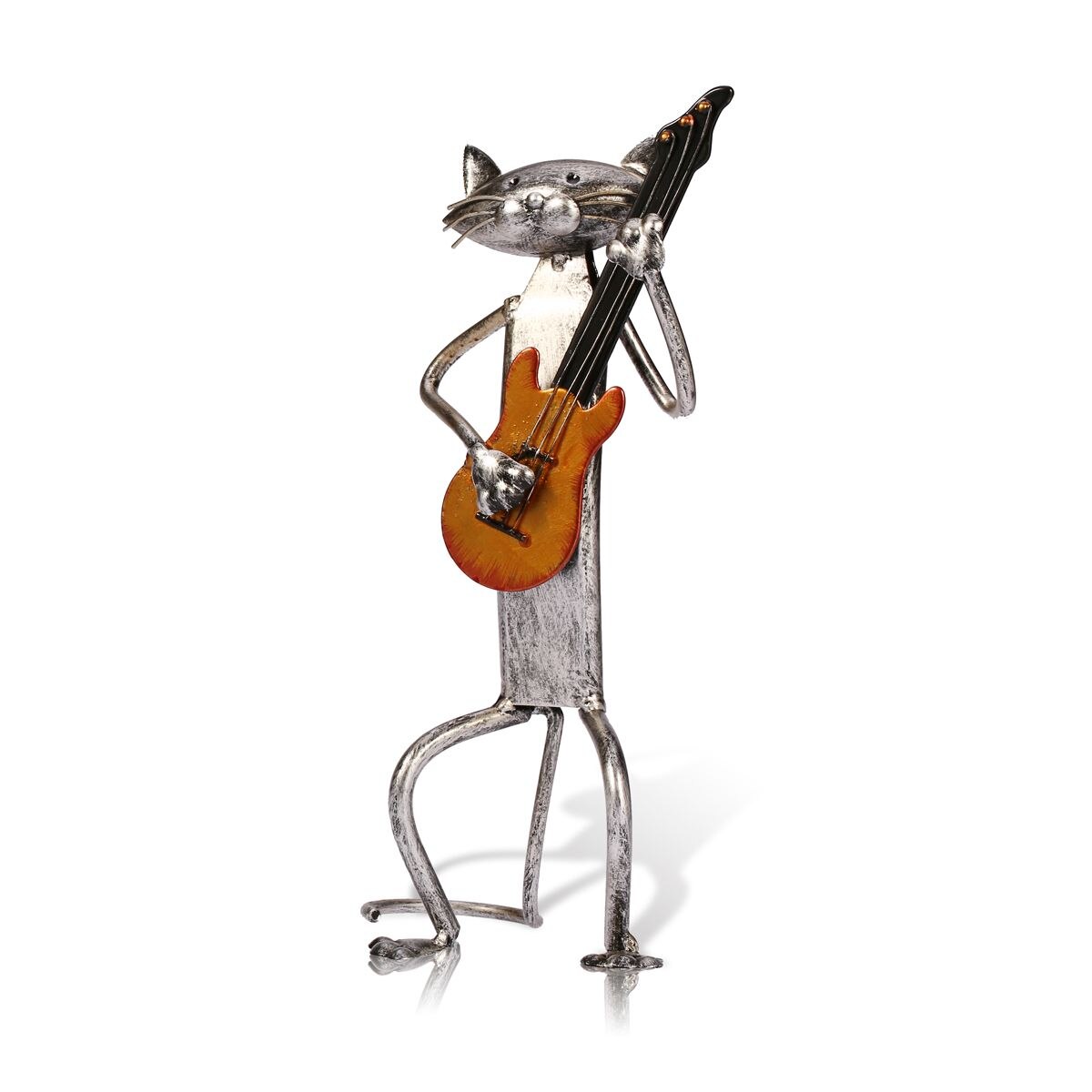 Tooarts Metal Cat Figurines Playing instruments and Singing.