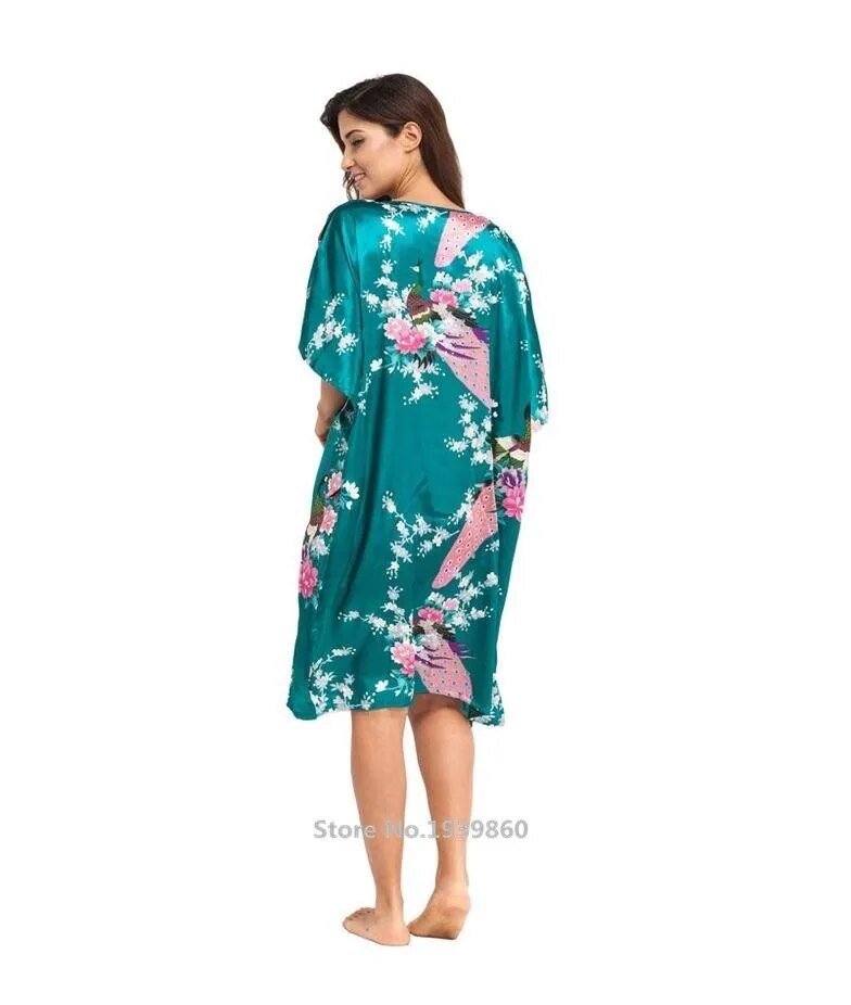 Women's Silk Short Sleeve Nightshirt.