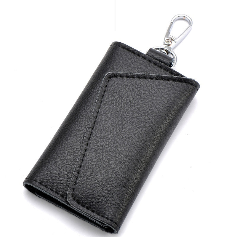 Genuine Leather Wallet and Multi Keychain Organizer For Men & Women.
