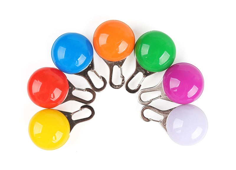 LED Night Safety Glowing Pendant That Clips on to Your Dogs Collar OR Can Clip on to Personal Key Chains.