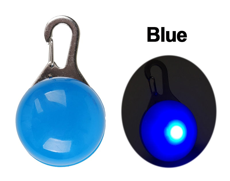 LED Night Safety Glowing Pendant That Clips on to Your Dogs Collar OR Can Clip on to Personal Key Chains.