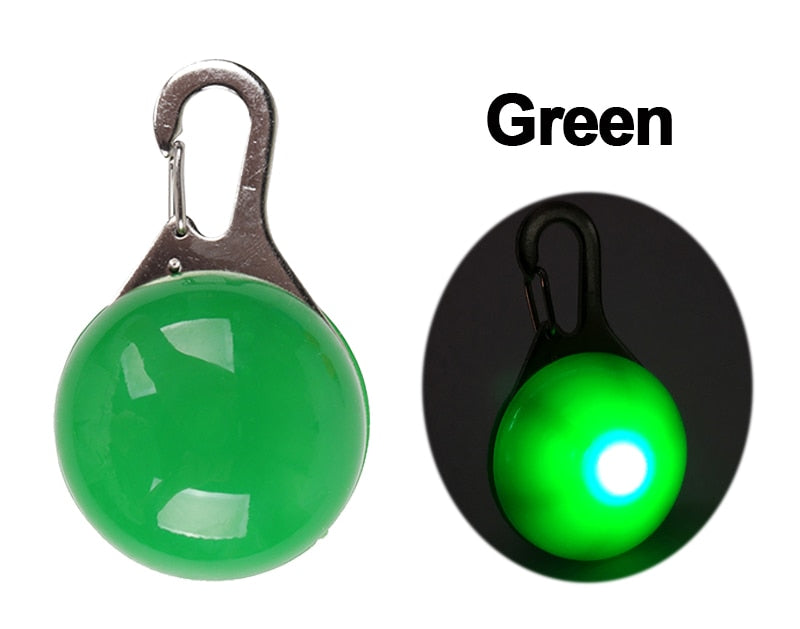 LED Night Safety Glowing Pendant That Clips on to Your Dogs Collar OR Can Clip on to Personal Key Chains.