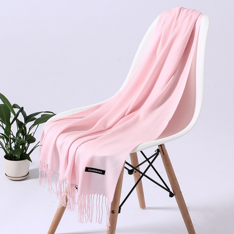 Women's cashmere shawl, hijab, warm scarf. 32 Foulard colors to pick from.