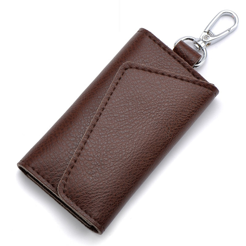 Genuine Leather Wallet and Multi Keychain Organizer For Men & Women.