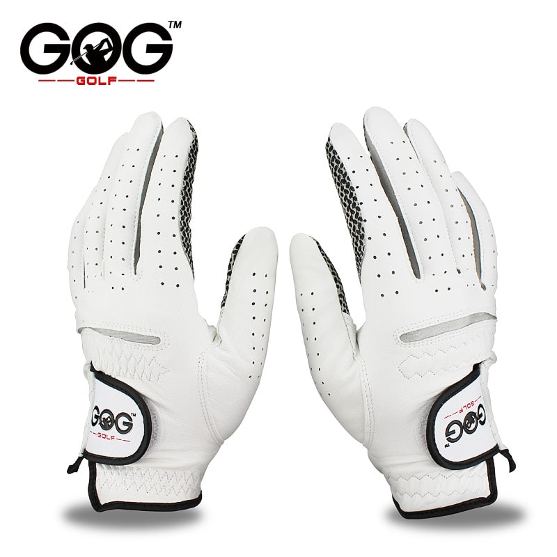 1 Pcs Genuine Leather Anti-Slip Granule Golf Gloves For Left/Right Hand.