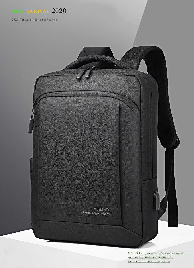 Unisex Oxford USB charging, anti theft laptop backpack. Can be used for school and travel.