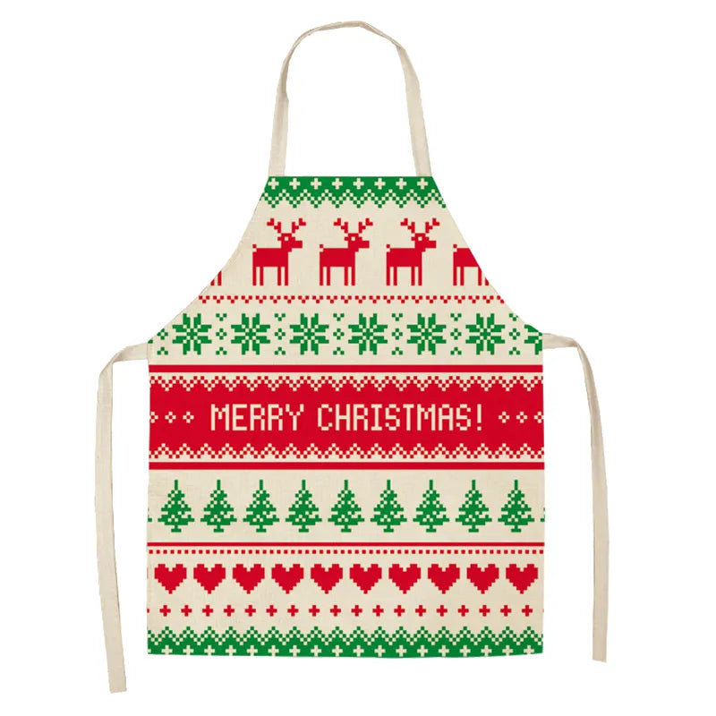 Christmas Linen Aprons