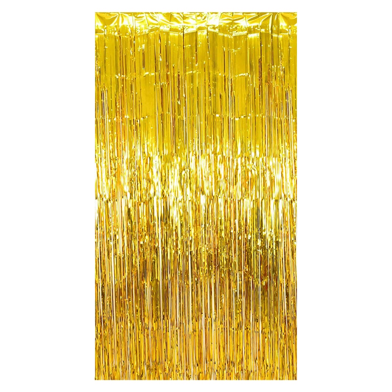 2Pack Party Metallic Foil Backdrop Curtain Decoration.  Great For Weddings, Birthdays or Showers.