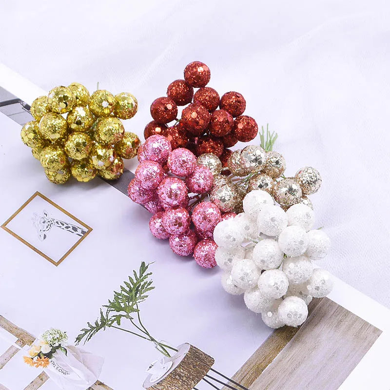 100Pcs 12mm Mini Pearl Berries for Decoration