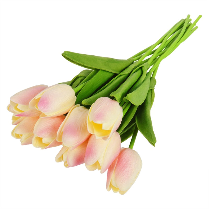 10/20pcs Artificial Tulips Bouquets For Home/Wedding Decoration.