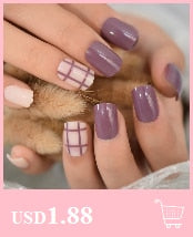 Acrylic Press On Nails. Various types such as French, Ombre, Nail Art, Glitter. Long or Short.