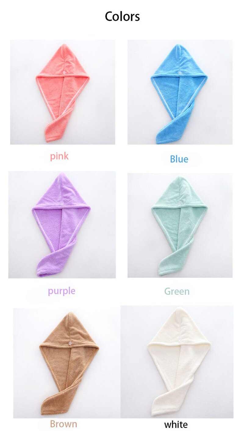 Magic Microfiber hair towel for rapid drying.