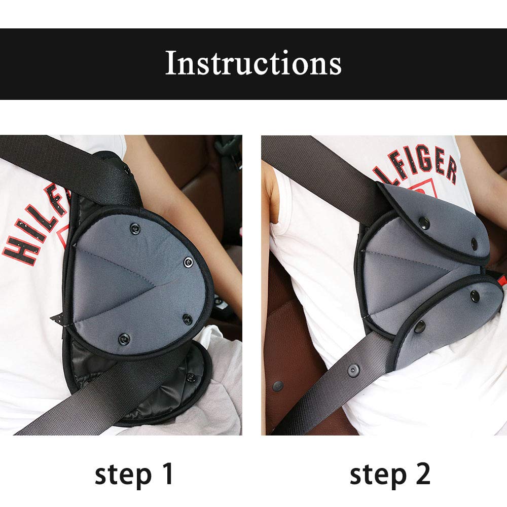 Child Seat Belt Positioner Holder. Adjusts Over the Shoulder to Protect your Child.