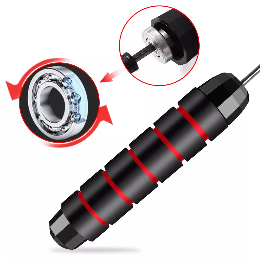 Steel Wire Adjustable Skipping Rope Perfect For Adults And Children