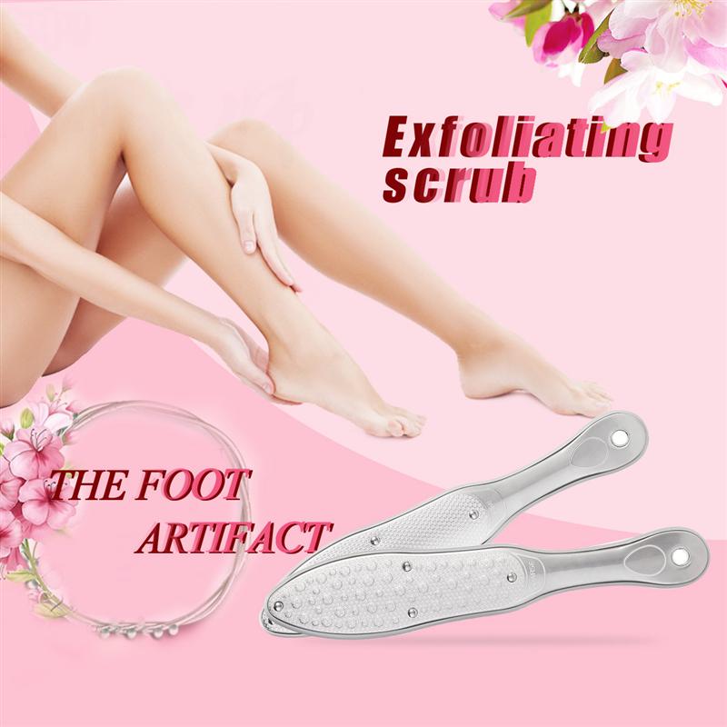 Stainless steel pedicure file. Removes callus and exfoliates your feet.