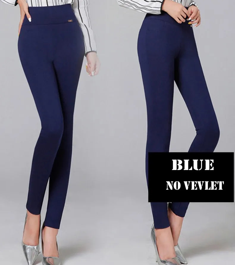 Women's High Waist Winter thick Warm Leggings.