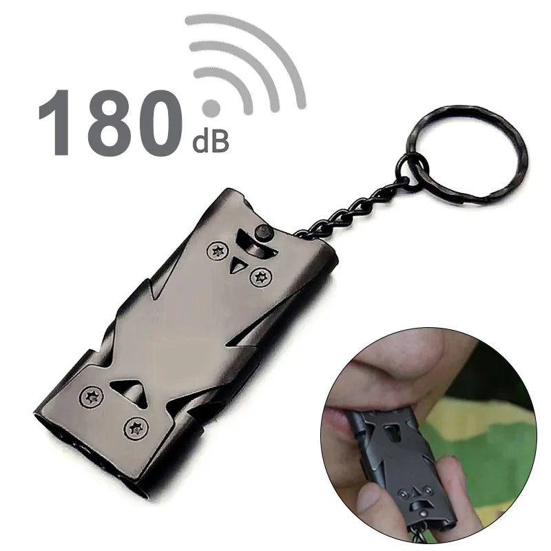 1 Pcs Double Pipe Whistle with High Decibel For Emergencies And Camping.