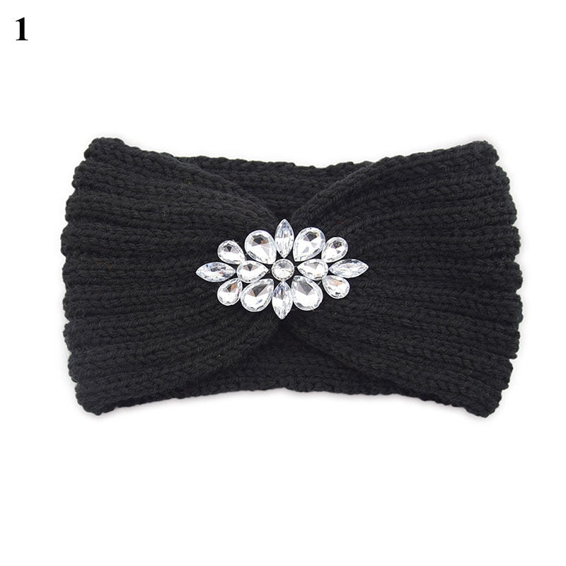 Women's Elastic Knitted Wool Headband.