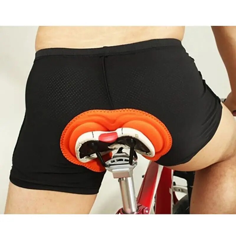 Unisex Black Sponge Gel 3D Padded Bicycle Cycling Shorts.