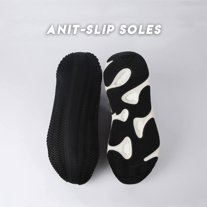 Reusable non slip, silicone outdoor shoe cover. waterproof. Great for cycling in rainy weather.