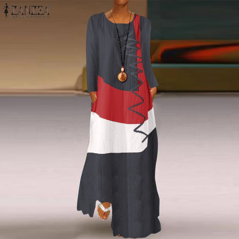 Zanzea Casual Spring/Summer Maxi Dress.
