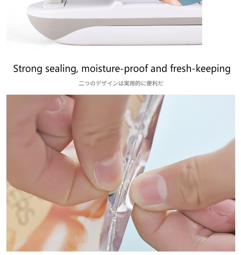 Mini vacuum heat sealer. Great to reseal snack bags etc.