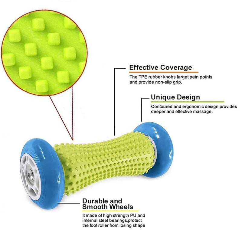 Roller Massage For Relief of Plantar Fasciitis, Arch pain, hand, wrist and leg fatigue.