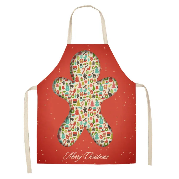 Christmas Linen Aprons