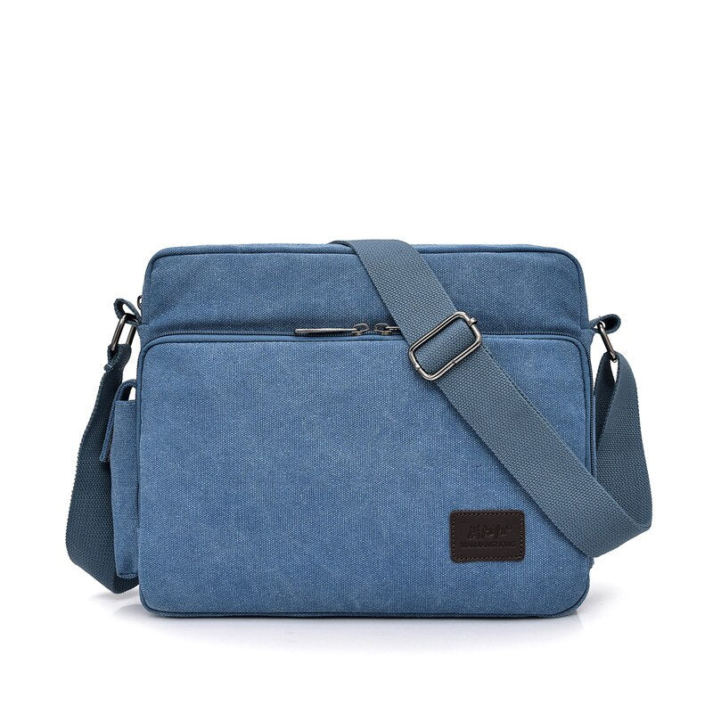 Men's and Women's Canvas Multifunction Crossbody Casual Bolsa Top-handle Shoulder Bag.