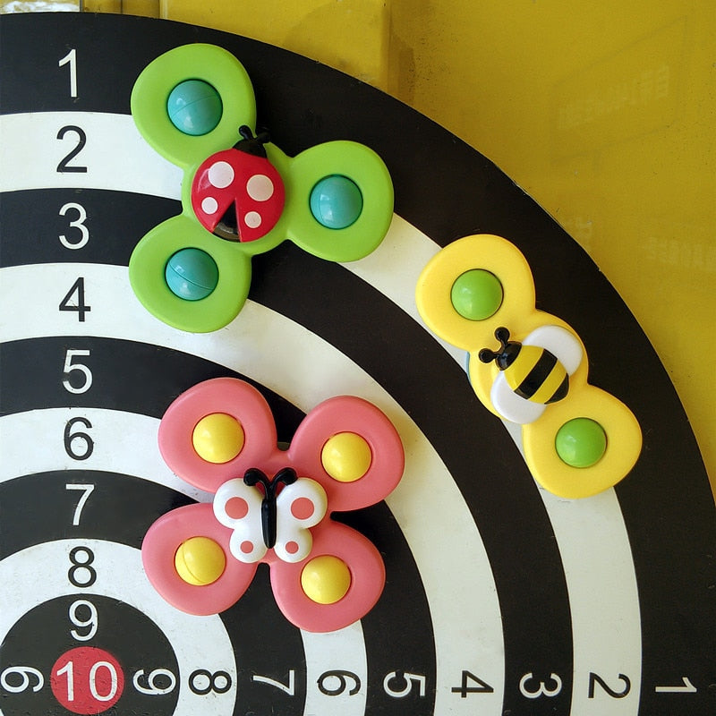 1pcs Cartoon Fidget Spinner.  Educational toy as well as rattle toy.