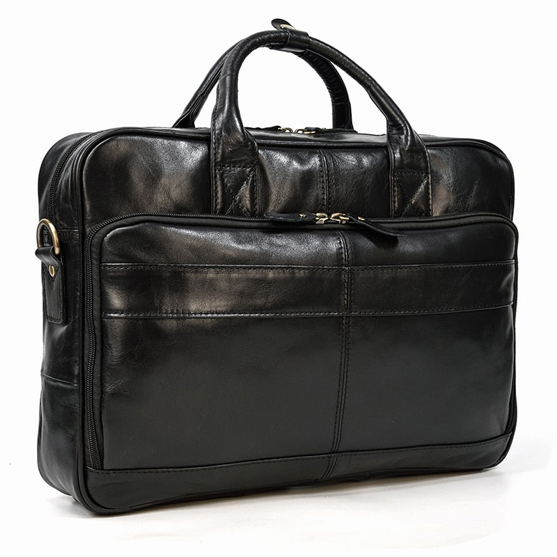 Genuine Leather Laptop Briefcase.