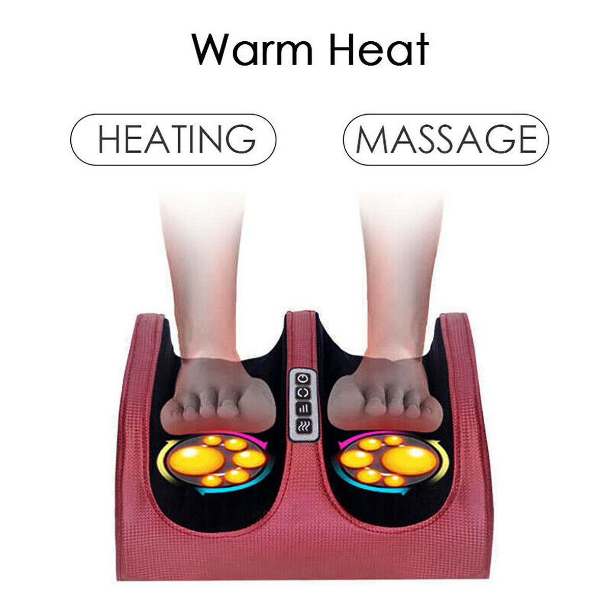 Electric Shiatsu heating foot Massage. Massage Roller for Relief of leg fatigue for women and men.