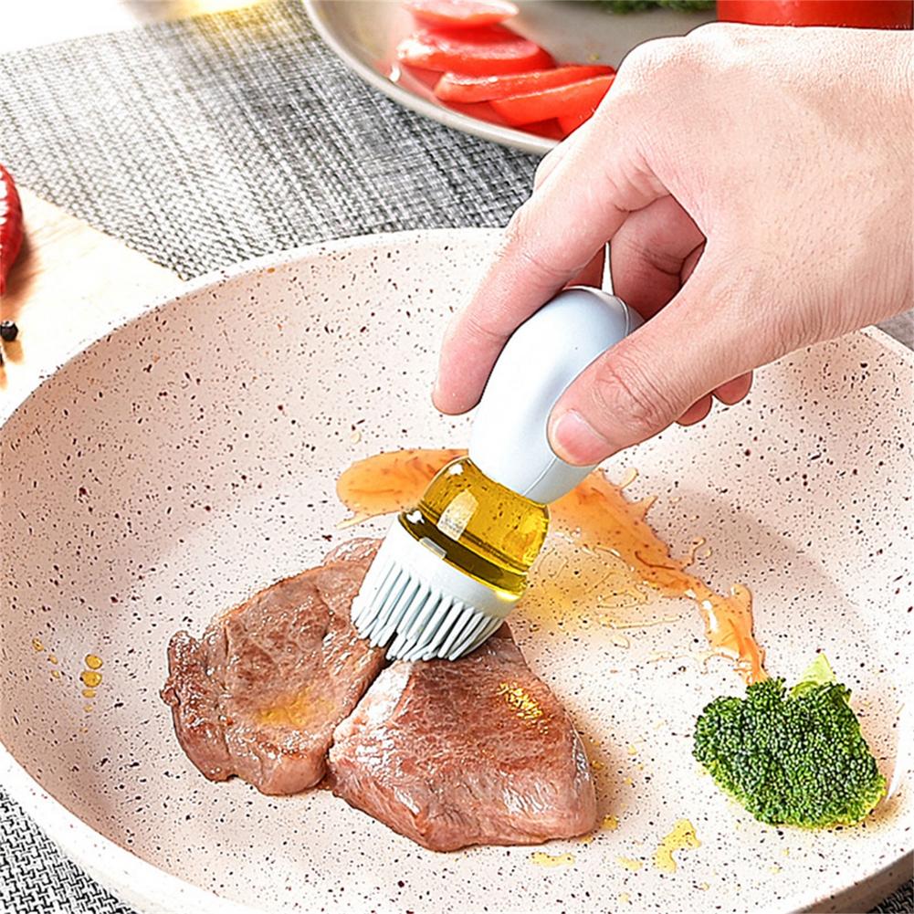 150ml Kitchen Glass Oil Bottle With Silicon Brush and dispenser.