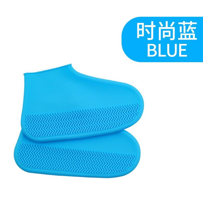 Reusable non slip, silicone outdoor shoe cover. waterproof. Great for cycling in rainy weather.