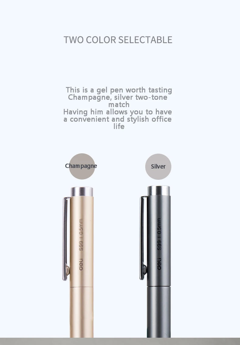 Xiaomi Ballpoint 0.5MM Deli Metal Rollerball Gel Pen