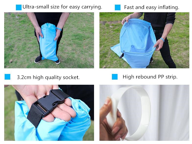 Inflatable/Waterproof Beach Lounge OR Air Bed with Carrying Bag.