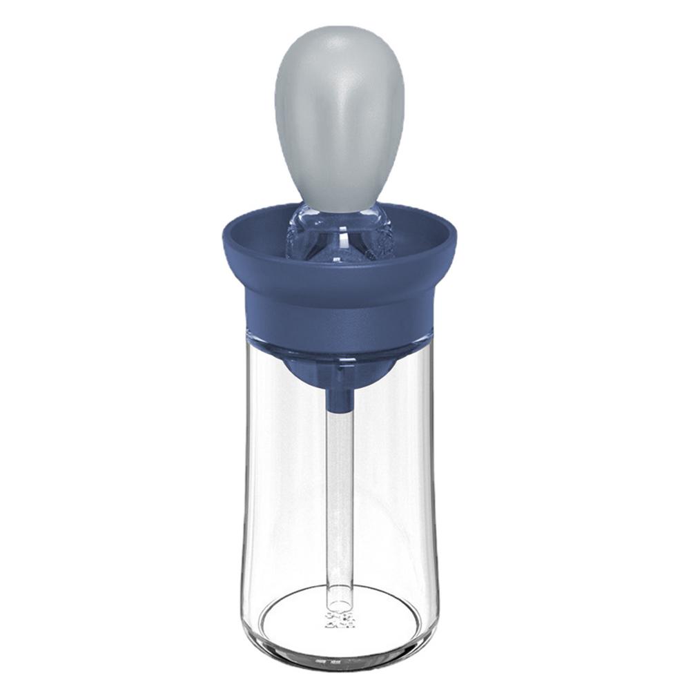 150ml Kitchen Glass Oil Bottle With Silicon Brush and dispenser.