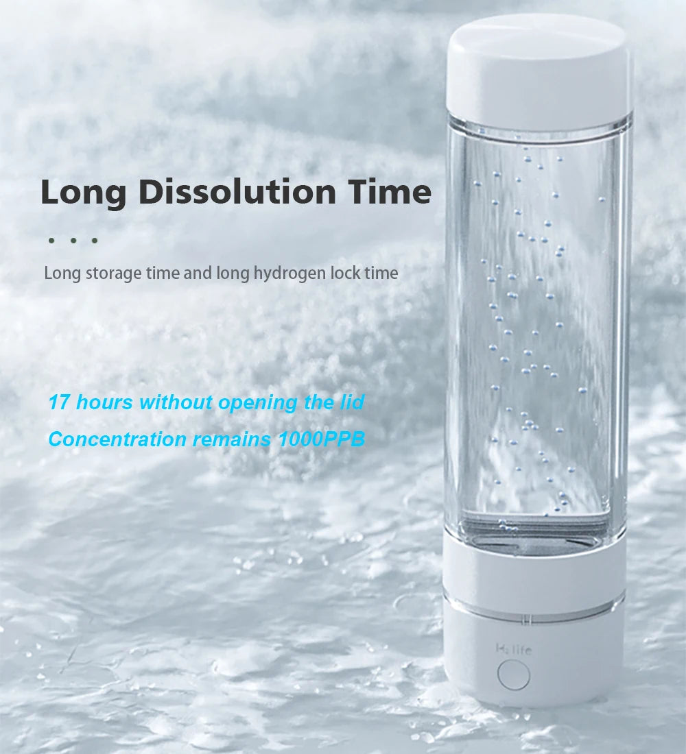 ALTHY H2Life Performance Molecular Hydrogen Water Generator Bottle DuPont SPE+PEM Dual Chamber lonizer + H2 Inhalation Device