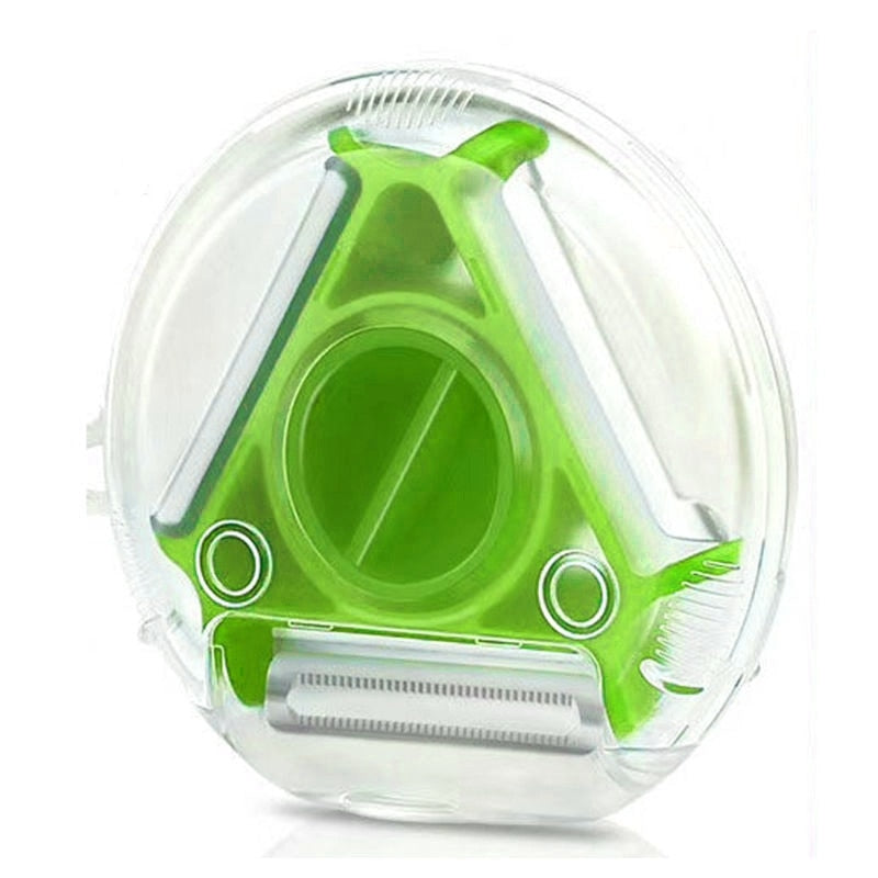 Trio Stainless Steel Blade Peeler/Slicer And Shredder.